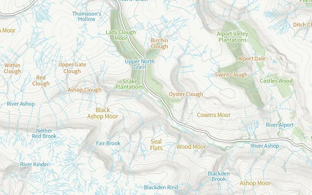 Map showing the swim entry at Fair Brook and the recommended parking.